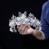 Sweet Butterfly Zircon Brides Tiaras Crown for Wedding