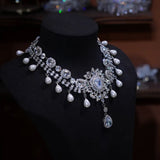 Wedding zircon necklace 12016