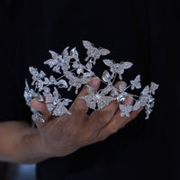 St1-17651 New Irregular Crystal Wedding Headbands