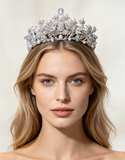 European Crystals Wedding Crown Headpieces 18248