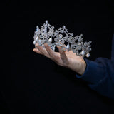 European  Crystals Wedding tiara 18202