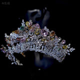 Colorful zircon headpieces 17536