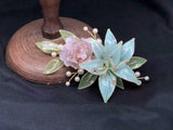 Blue & purple hairpin