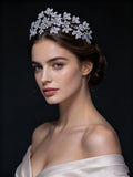 ST1-17691 Oversize Zircon Wedding Tiaras Headpieces