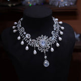 Wedding zircon necklace 12016