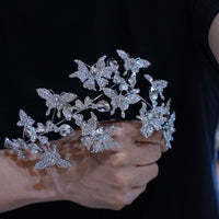 St1-17651 New Irregular Crystal Wedding Headbands