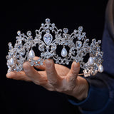 European  Crystals Wedding tiara 18202