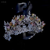 Colorful zircon headpieces 17536