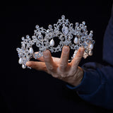 European  Crystals Wedding tiara 18202