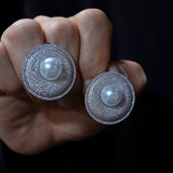 Elegant Pearls Crystals Woman Earring E002