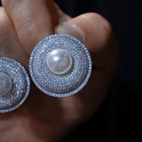 Elegant Pearls Crystals Woman Earring E002