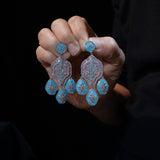 Elegant rhinestone Crystals Woman Earring E006