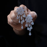 Elegant rhinestone Crystals Woman Earring E007