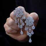 Elegant rhinestone Crystals Woman Earring E007