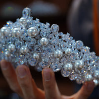 ASL-0297 Crystal Butterfly Wedding Tiaras Crowns