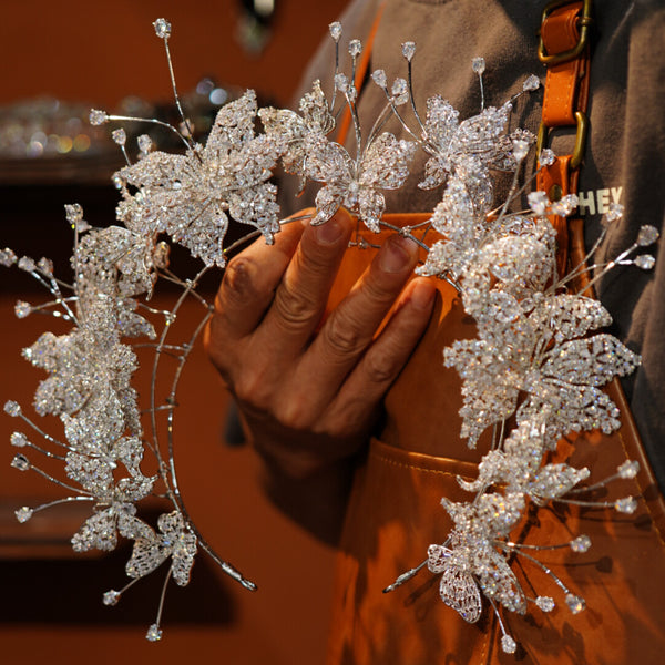 ASL-0440 Luxurious Full Zircon Wedding Tiaras Headpieces