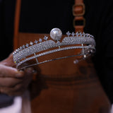 Zircon Queen Wedding Tiaras Crown ASL-0476