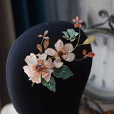 Sweet Leaves&Flower Wedding Barrttes AT-4634