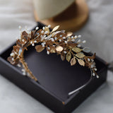 Baroque Woman Champagne Brides Tiara Ap-4638t