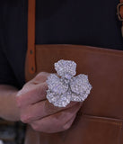 Zircon flower ring asl-0506