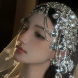 Oversize wedding tiara headpiece 17216