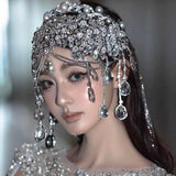 Oversize wedding tiara headpiece 17216