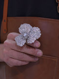 Zircon flower ring asl-0506