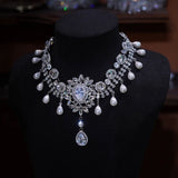 Wedding zircon necklace 12016