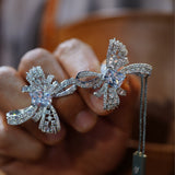 Elegant rhinestone Crystals Woman Earring E5-0141