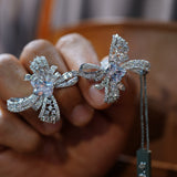 Elegant rhinestone Crystals Woman Earring E5-0141