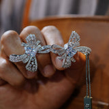 Elegant rhinestone Crystals Woman Earring E5-0141