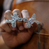 Elegant rhinestone Crystals Woman Earring E5-0141
