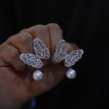 Elegant Pearls Crystals Woman Earring E5-0185