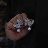 Elegant Pearls Crystals Woman Earring E5-0185