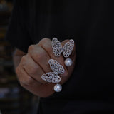 Elegant Pearls Crystals Woman Earring E5-0185