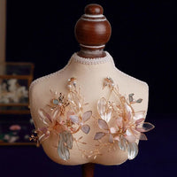 Gorgeous Leaves Brides Ear clip Evening Earrings Prom Hair Jewelry Earring