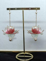 Long pink earring