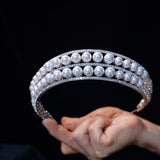 European  Crystals Wedding tiara Hair Accessory 18299