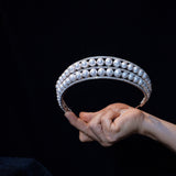European  Crystals Wedding tiara Hair Accessory 18299