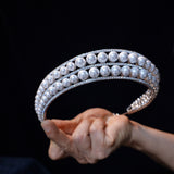European  Crystals Wedding tiara Hair Accessory 18299