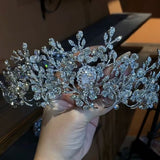 European  Crystals Wedding tiara 18249