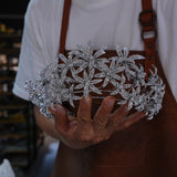 Oversize wedding tiara headpiece 17715