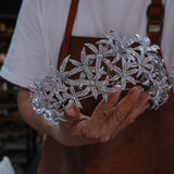Oversize wedding tiara headpiece 17715