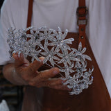 Oversize wedding tiara headpiece 17715