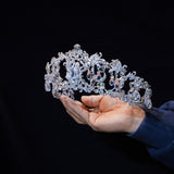 18169Oversize Zircon Wedding Tiaras Crowns