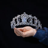 18169Oversize Zircon Wedding Tiaras Crowns