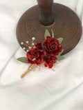 Red brooch AB-039-A3