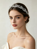 Lovely Irregular Crystals Wedding Tiaras ISW2811