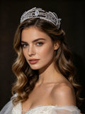 ST1-17765 Royal Pearls  Wedding Headpices