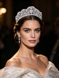Oversize Crystals Wedding Crown Headpieces 18167